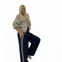 pantalone ampio con elastico in vita school